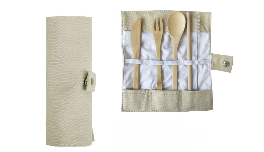 BAMBOO KNIFE AND FORK SET