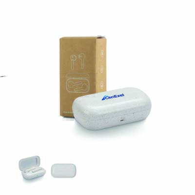 Wheat Straw Bluetooth Earbuds
